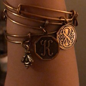 Alex And Ani Bracelets Bee, K and Symbol